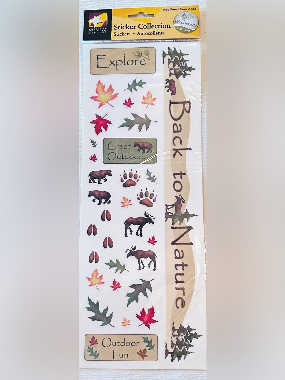 Lot of Scrapbooking Stickers- Baby Boy & Nature, New - Picture 3 of 6